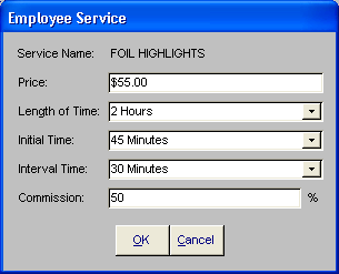 employee edit service salon software and spa software