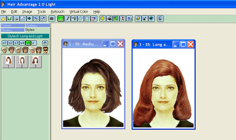 custom hair style software